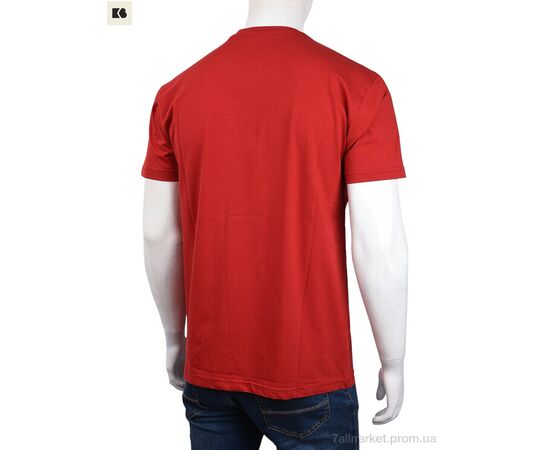 Футболка чоловіча Літо 3707-116-6 red (4 шт. р.сіткаM-2XL) "BIG" недорого оптом від прямого постачальника, зображення 2