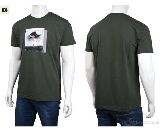 Футболка чоловіча Літо 3707-074-1 khaki (4 шт. р.сіткаM-2XL) "BIG" недорого оптом від прямого постачальника, зображення 3