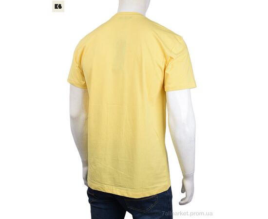 Футболка чоловіча Літо 3707-103-3 yellow (4 шт. р.сіткаM-2XL) "BIG" недорого оптом від прямого постачальника, зображення 2