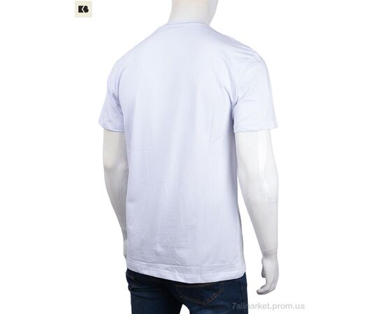 Футболка чоловіча Літо 3707-063-1 white (4 шт. р.сіткаM-2XL) "BIG" недорого оптом від прямого постачальника, зображення 2
