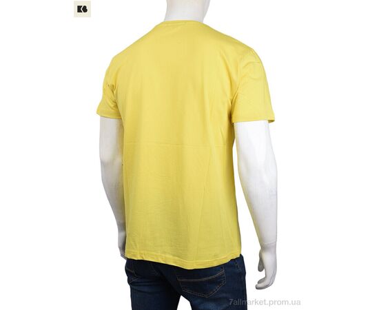 Футболка чоловіча Літо 3707-063-2 yellow (4 шт. р.сіткаM-2XL) "BIG" недорого оптом від прямого постачальника, зображення 2