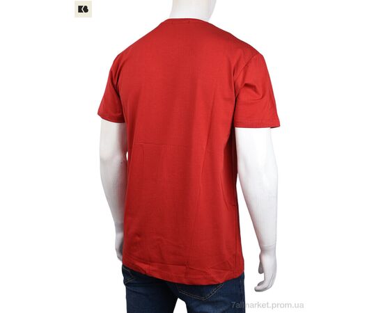 Футболка чоловіча Літо 3707-063-3 red (4 шт. р.сіткаM-2XL) "BIG" недорого оптом від прямого постачальника, зображення 2