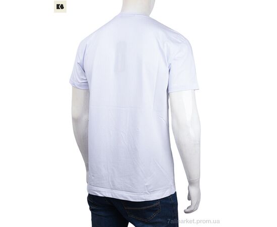 Футболка чоловіча Літо 3707-150-3 white (4 шт. р.сіткаM-2XL) "BIG" недорого оптом від прямого постачальника, зображення 2