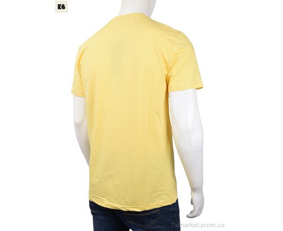 Футболка чоловіча Літо 3707-102-1 yellow (4 шт. р.сіткаM-2XL) "BIG" недорого оптом від прямого постачальника, зображення 2