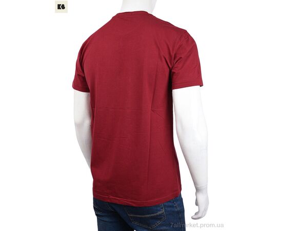 Футболка чоловіча Літо 3707-102-2 bordo (4 шт. р.сіткаM-2XL) "BIG" недорого оптом від прямого постачальника, зображення 2