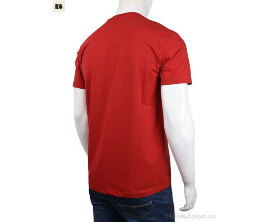 Футболка чоловіча Літо 3707-0061-3 red (4 шт. р.сіткаM-2XL) "BIG" недорого оптом від прямого постачальника, зображення 2