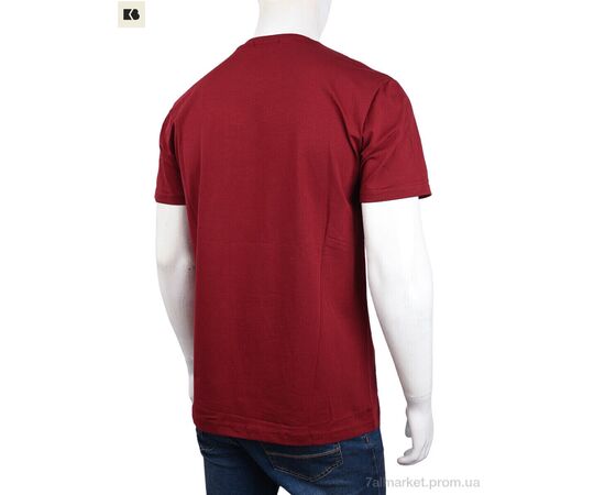 Футболка чоловіча Літо 3707-064-1 bordo (4 шт. р.сіткаM-2XL) "BIG" недорого оптом від прямого постачальника, зображення 2