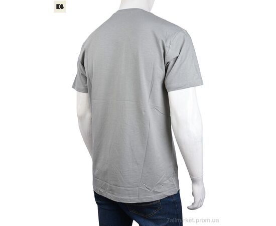 Футболка чоловіча Літо 3707-100-1 grey (4 шт. р.сіткаM-2XL) "BIG" недорого оптом від прямого постачальника, зображення 2