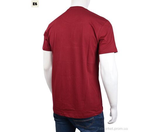 Футболка чоловіча Літо 3707-100-2 bordo (4 шт. р.сіткаM-2XL) "BIG" недорого оптом від прямого постачальника, зображення 2