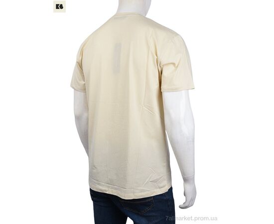 Футболка чоловіча Літо 3707-100-4 beige (4 шт. р.сіткаM-2XL) "BIG" недорого оптом від прямого постачальника, зображення 2