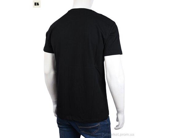 Футболка чоловіча Літо 3707-163-1 black (4 шт. р.сіткаM-2XL) "BIG" недорого оптом від прямого постачальника, зображення 2