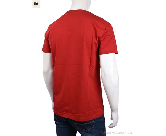 Футболка чоловіча Літо 3707-0070-3 red (4 шт. р.сіткаM-2XL) "BIG" недорого оптом від прямого постачальника, зображення 2