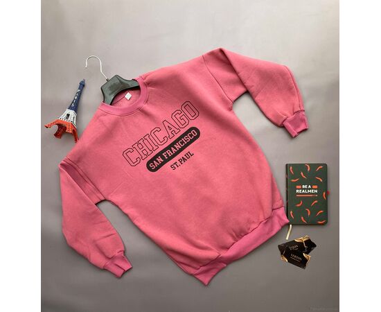 Фотография Батник женский Зима 01 рожевий (4 шт. р.сетка S-XL) "Verton" недорого оптом от прямого поставщика, изображение 2