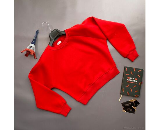 Фотография Батник женский Зима 02 червоний (3 шт. р.сетка S-L) "Verton" недорого оптом от прямого поставщика, изображение 2