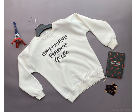 Фотография Батник женский Зима 03-2 білий (3 шт. р.сетка S-L) "Verton" недорого оптом от прямого поставщика, изображение 2