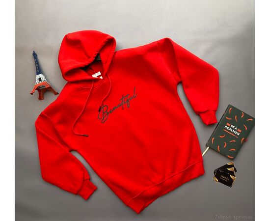 Фотография Батник женский Зима 04-2 червоний (3 шт. р.сетка S-L) "Verton" недорого оптом от прямого поставщика, изображение 2