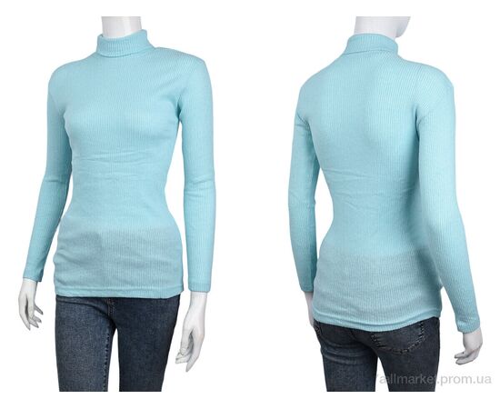 Фотография Водолазка женская Весна/осень 9376-7 l.blue (2 шт. р.сетка 42-48) "Red Hat" недорого оптом от прямого поставщика, изображение 3