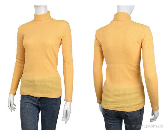 Фотография Водолазка женская Весна/осень 9376-12 yellow (2 шт. р.сетка 42-48) "Red Hat" недорого оптом от прямого поставщика, изображение 3