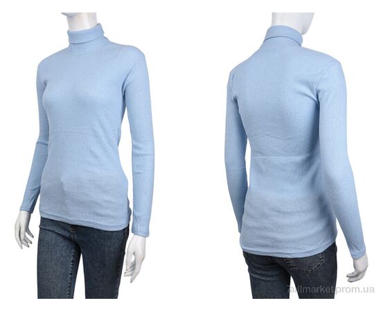 Фотография Водолазка женская Весна/осень 9376-15 l.blue (2 шт. р.сетка 42-48) "Red Hat" недорого оптом от прямого поставщика, изображение 3