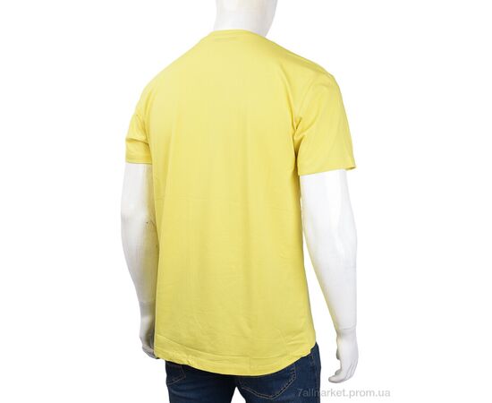 Футболка чоловіча Літо 3707-0064-4 yellow (4 шт. р.сіткаM-2XL) "Мир" недорого оптом від прямого постачальника, зображення 2