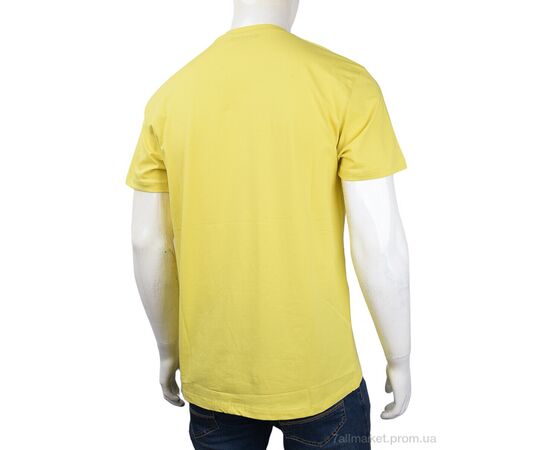 Футболка чоловіча Літо 3707-055-4 yellow (4 шт. р.сіткаM-2XL) "Мир" недорого оптом від прямого постачальника, зображення 2