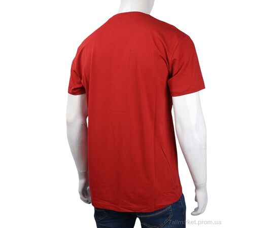 Футболка чоловіча Літо 3707-055-2 red (4 шт. р.сіткаM-2XL) "Мир" недорого оптом від прямого постачальника, зображення 2