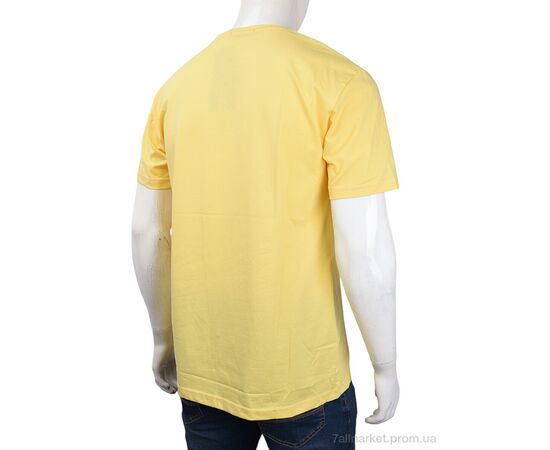 Футболка чоловіча Літо 3707-109 yellow (4 шт. р.сіткаM-2XL) "Мир" недорого оптом від прямого постачальника, зображення 2