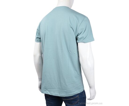 Футболка чоловіча Літо 3707-119-2 green (4 шт. р.сіткаM-2XL) "Мир" недорого оптом від прямого постачальника, зображення 2