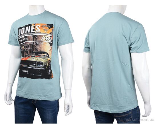 Футболка чоловіча Літо 3707-119-2 green (4 шт. р.сіткаM-2XL) "Мир" недорого оптом від прямого постачальника, зображення 3