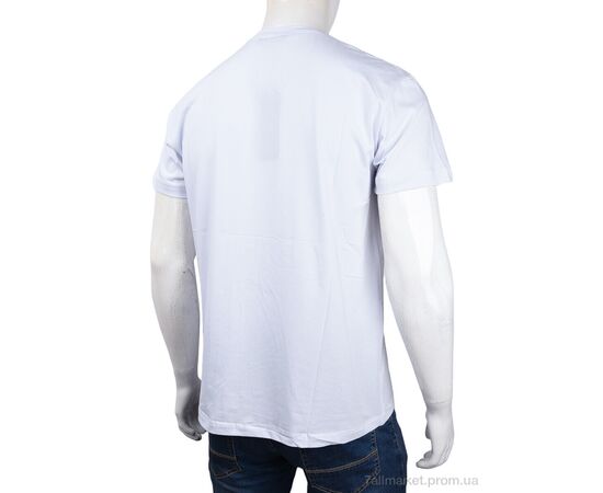 Футболка чоловіча Літо 3707-119-3 white (4 шт. р.сіткаM-2XL) "Мир" недорого оптом від прямого постачальника, зображення 2