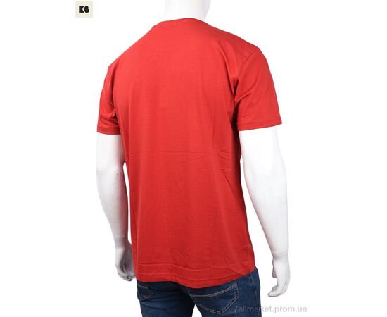 Футболка чоловіча Літо 3707-115-3 red (4 шт. р.сіткаM-2XL) "BIG" недорого оптом від прямого постачальника, зображення 2