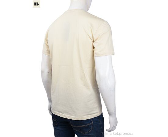 Футболка чоловіча Літо 3707-115-4 beige (4 шт. р.сіткаM-2XL) "BIG" недорого оптом від прямого постачальника, зображення 2