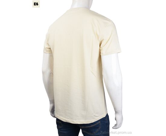 Футболка чоловіча Літо 3707-0064-3 beige (4 шт. р.сіткаM-2XL) "BIG" недорого оптом від прямого постачальника, зображення 2