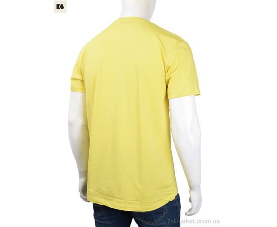 Футболка чоловіча Літо 3707-0064-4 yellow (4 шт. р.сіткаM-2XL) "BIG" недорого оптом від прямого постачальника, зображення 2