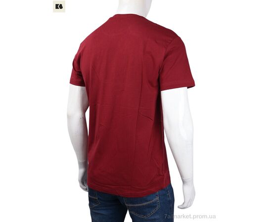 Футболка чоловіча Літо 3707-0060-1 bordo (4 шт. р.сіткаM-2XL) "BIG" недорого оптом від прямого постачальника, зображення 2