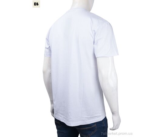 Футболка чоловіча Літо 3707-109-4 white (4 шт. р.сіткаM-2XL) "BIG" недорого оптом від прямого постачальника, зображення 2