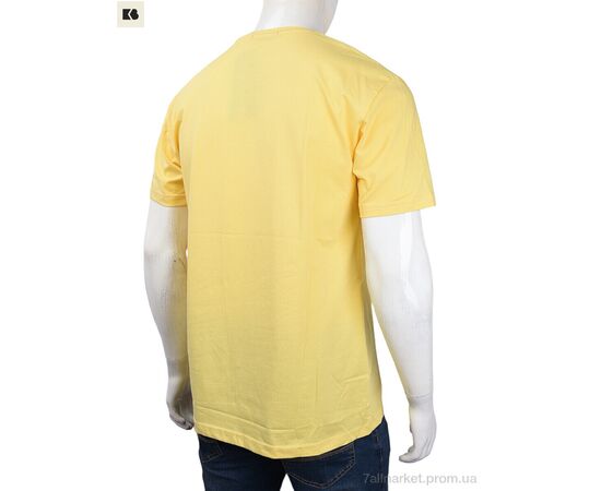 Футболка чоловіча Літо 3707-109 yellow (4 шт. р.сіткаM-2XL) "BIG" недорого оптом від прямого постачальника, зображення 2
