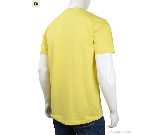 Футболка чоловіча Літо 3707-69-5 yellow (4 шт. р.сіткаM-2XL) "BIG" недорого оптом від прямого постачальника, зображення 2