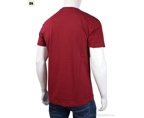 Футболка чоловіча Літо 3707-0085-1 bordo (4 шт. р.сіткаM-2XL) "BIG" недорого оптом від прямого постачальника, зображення 2
