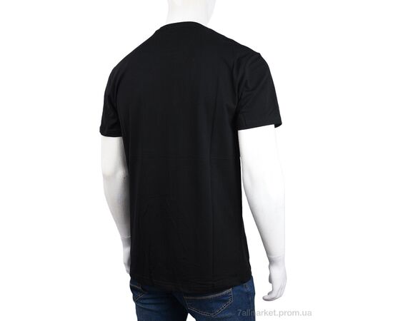 Футболка чоловіча Літо 3707-140-2 black (4 шт. р.сіткаM-2XL) "Мир" недорого оптом від прямого постачальника, зображення 2