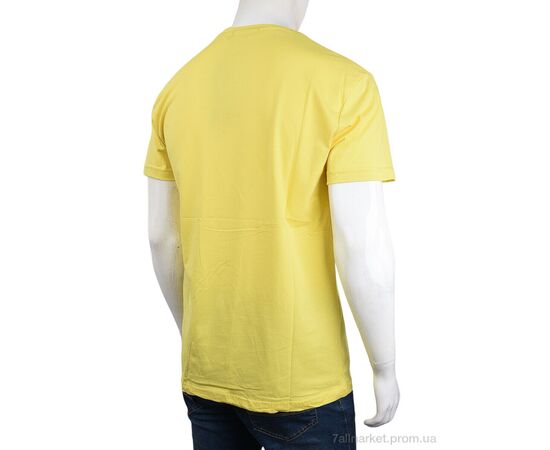 Футболка чоловіча Літо 3707-140-1 yellow (4 шт. р.сіткаM-2XL) "Мир" недорого оптом від прямого постачальника, зображення 2