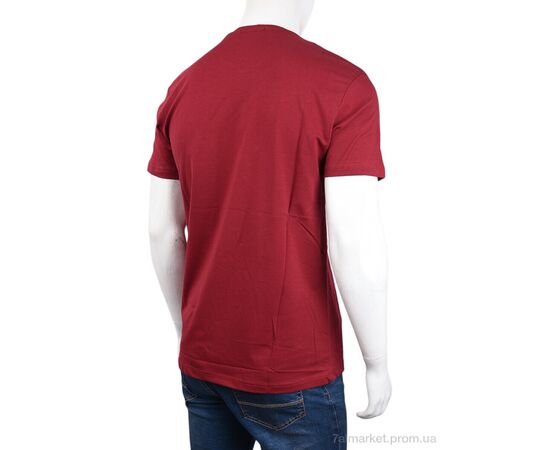 Футболка чоловіча Літо 3707-075 bordo (4 шт. р.сіткаM-2XL) "Мир" недорого оптом від прямого постачальника, зображення 2