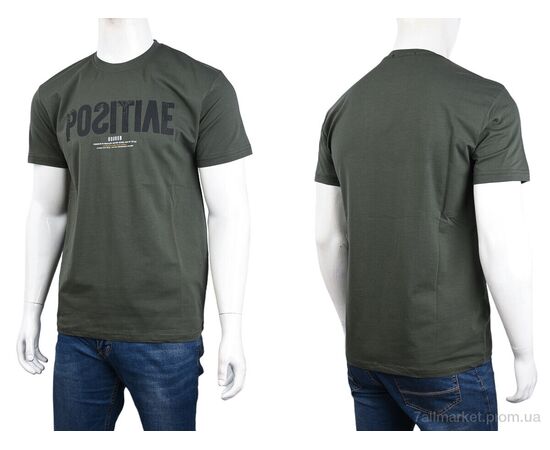 Футболка чоловіча Літо 3707-056-1 green (4 шт. р.сіткаM-2XL) "Мир" недорого оптом від прямого постачальника, зображення 3