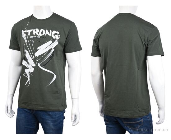 Футболка чоловіча Літо 3707-122-1 green (4 шт. р.сіткаM-2XL) "Мир" недорого оптом від прямого постачальника, зображення 3