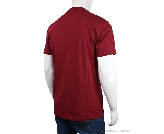 Футболка чоловіча Літо 3707-121 bordo (4 шт. р.сіткаM-2XL) "Мир" недорого оптом від прямого постачальника, зображення 2