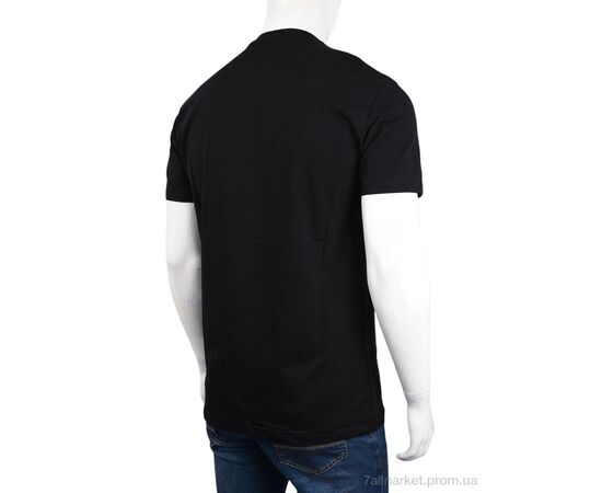Футболка чоловіча Літо 3707-091-1 black (4 шт. р.сіткаM-2XL) "Мир" недорого оптом від прямого постачальника, зображення 2