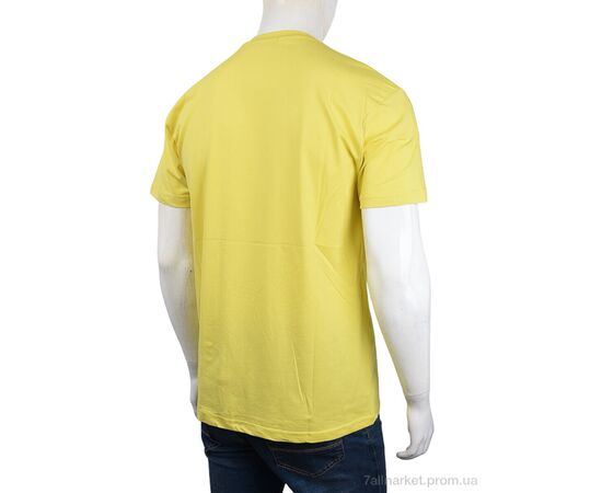 Футболка чоловіча Літо 3707-76-3 yellow (4 шт. р.сіткаM-2XL) "Мир" недорого оптом від прямого постачальника, зображення 2