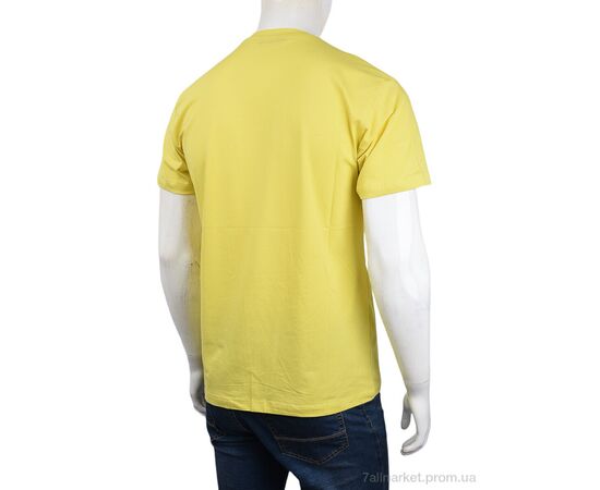 Футболка чоловіча Літо 3707-090-2 yellow (4 шт. р.сіткаM-2XL) "Мир" недорого оптом від прямого постачальника, зображення 2