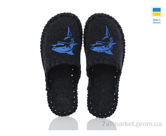 Тапки чоловічі домашні Весна/осінь 379M чорний (9 пар р.40-45) "Active" недорого оптом від прямого постачальника, зображення 2