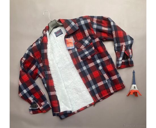 Чоловіча сорочка Зима 009-4 (10 шт. р.сіткаM/L-3XL/4XL) "Verton" недорого оптом від прямого постачальника, зображення 2